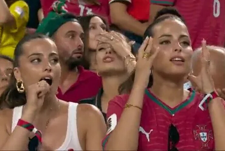 Matilde Neiva và Maria Neiva cổ vũ tuyển Bồ Đào Nha tại World Cup 2026