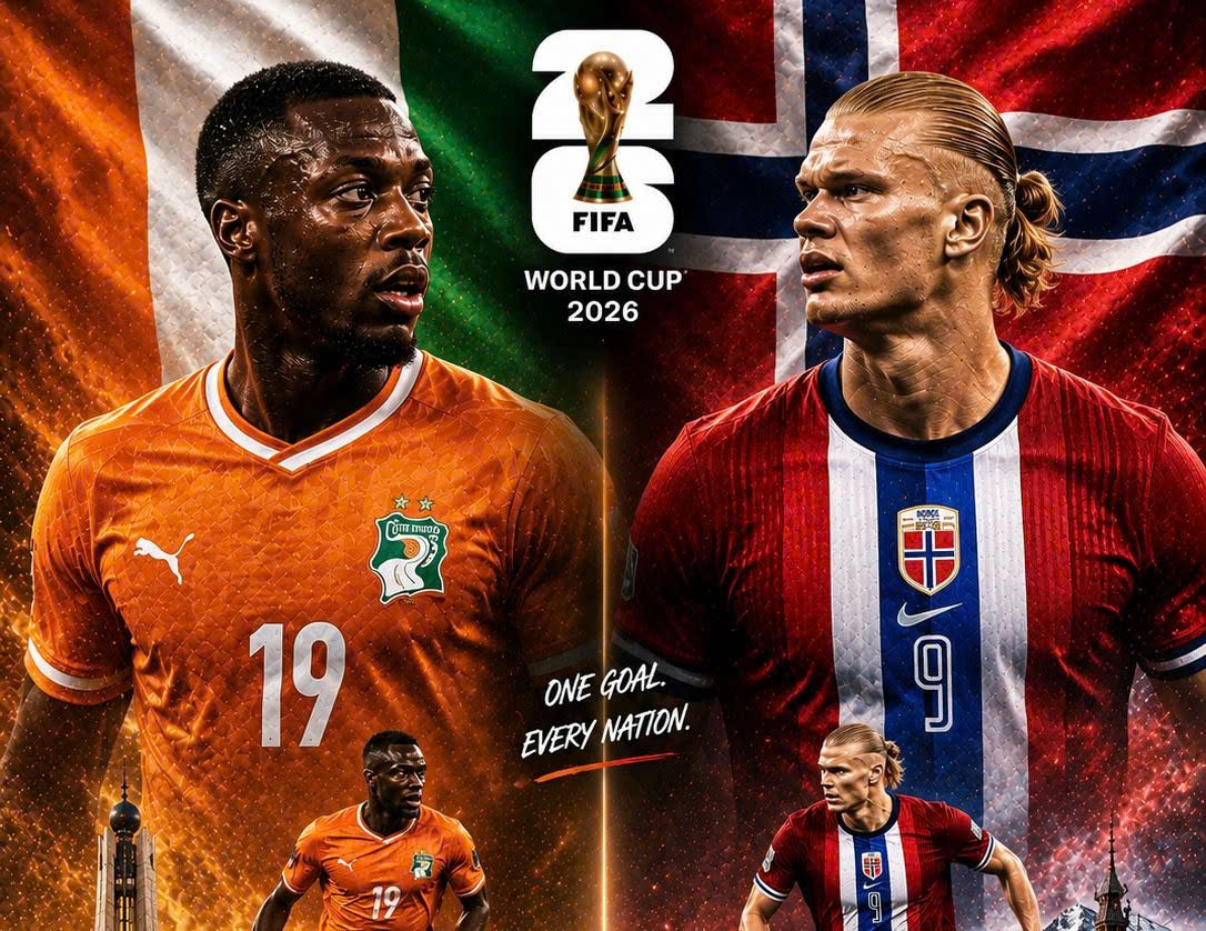 Bờ Biển Ngà chuẩn bị chạm trán Na Uy trong khuôn khổ Vòng 32 đội World Cup 2026.