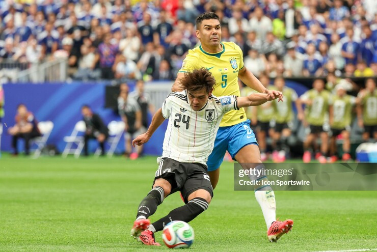Sano bất ngờ mở tỉ số trận đấu cho ĐT Nhật Bản trước ĐT Brazil