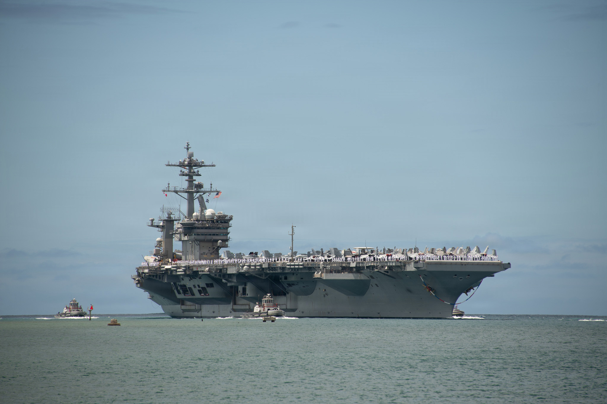 Tàu sân bay USS Theodore Roosevelt chuẩn bị tham gia tập trận RIMPAC 2026 tại Hawaii.