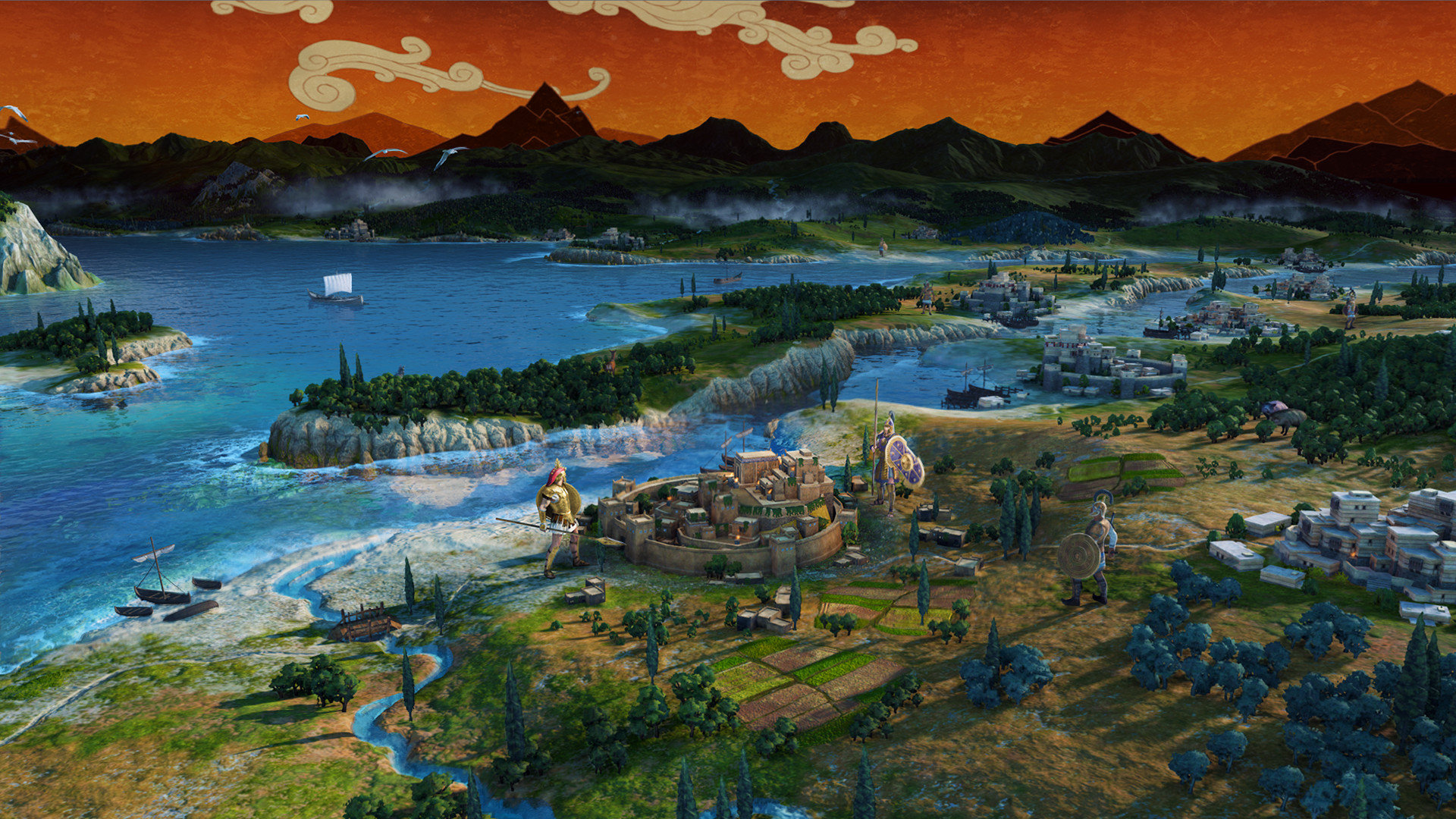 Hình ảnh các thành phố trong A Total War Saga: Troy.