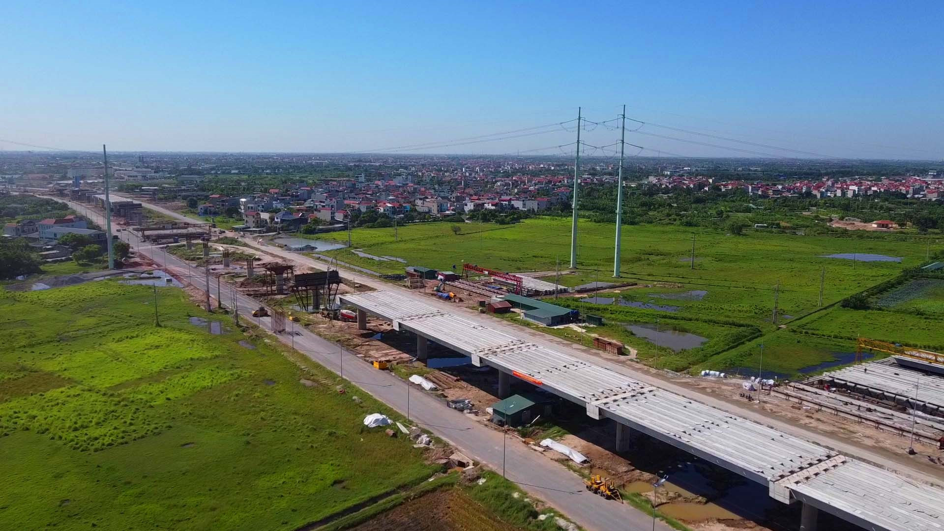 Thi công gác dầm cao tốc Vành đai 4