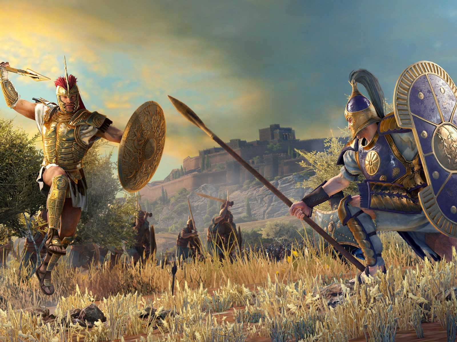 Cuộc đối đầu giữa hai anh hùng trong A Total War Saga: Troy.