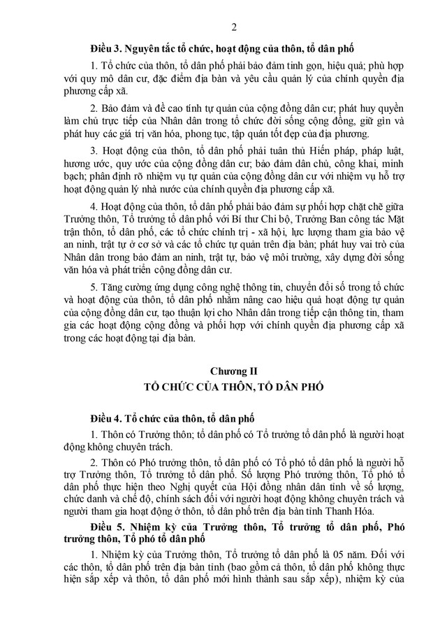 Thanh Hóa ban hành Quy chế tổ chức và hoạt động của thôn, tổ dân phố- Ảnh 4.