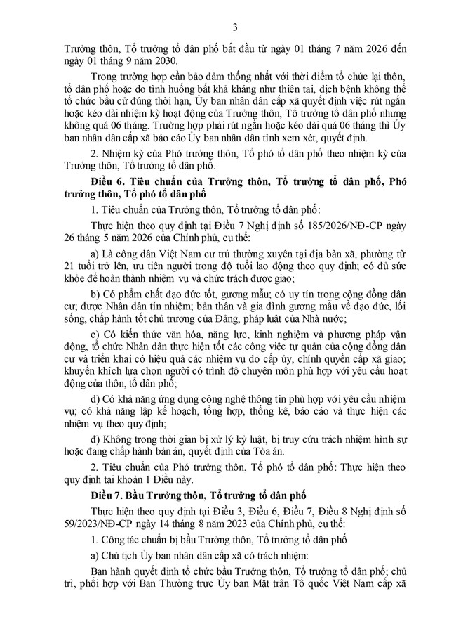 Thanh Hóa ban hành Quy chế tổ chức và hoạt động của thôn, tổ dân phố- Ảnh 5.