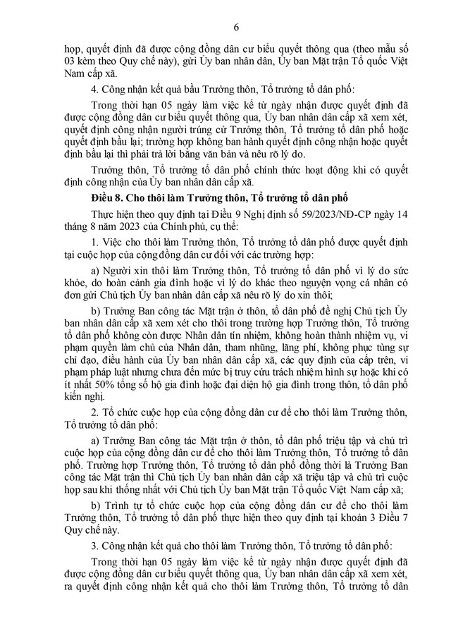 Thanh Hóa ban hành Quy chế tổ chức và hoạt động của thôn, tổ dân phố- Ảnh 8.