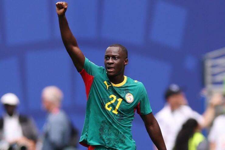 Diarra ghi bàn mở tỉ số cho Senegal trong trận đấu với ĐT Bỉ tại vòng 1/16 World Cup 2026