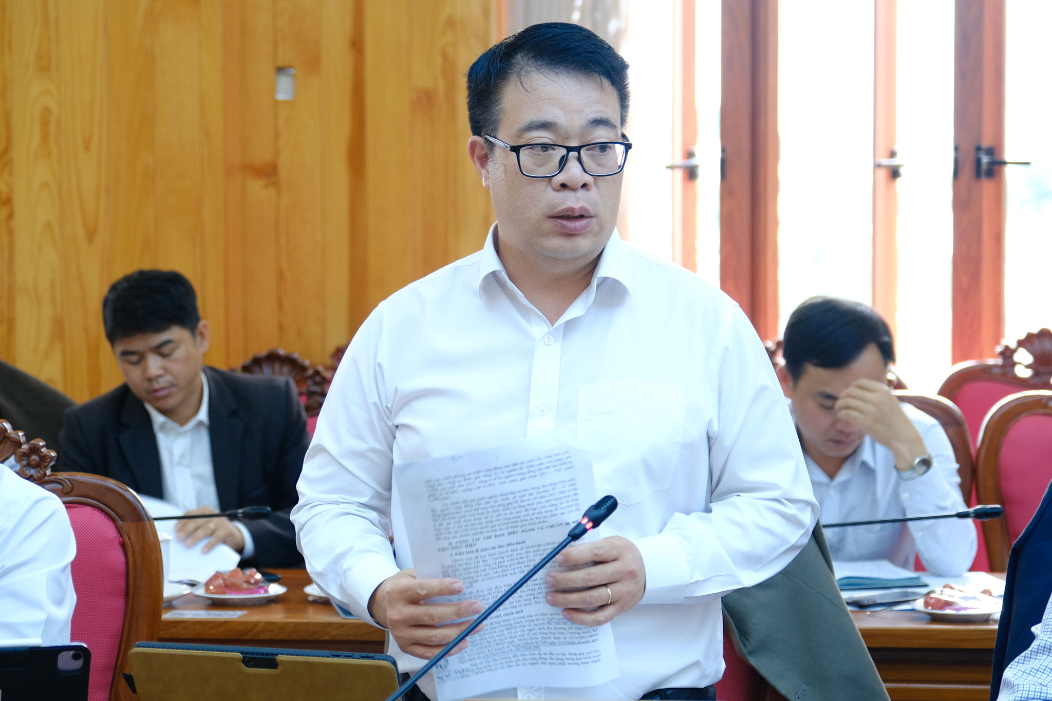 Phó Chủ tịch Nguyễn Ngọc Phúc phát biểu