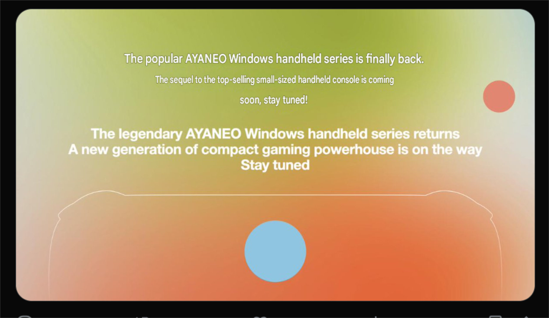 Ayaneo teases new Windows handheld