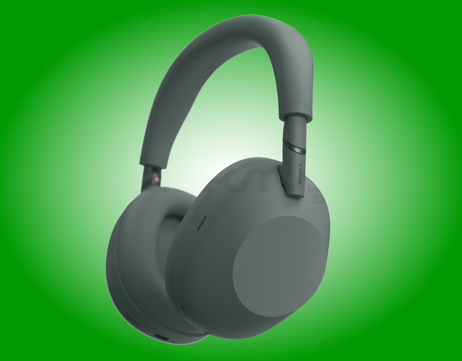 Bản dựng concept tai nghe Sony WH-1000XM6 phiên bản màu xanh lá cây