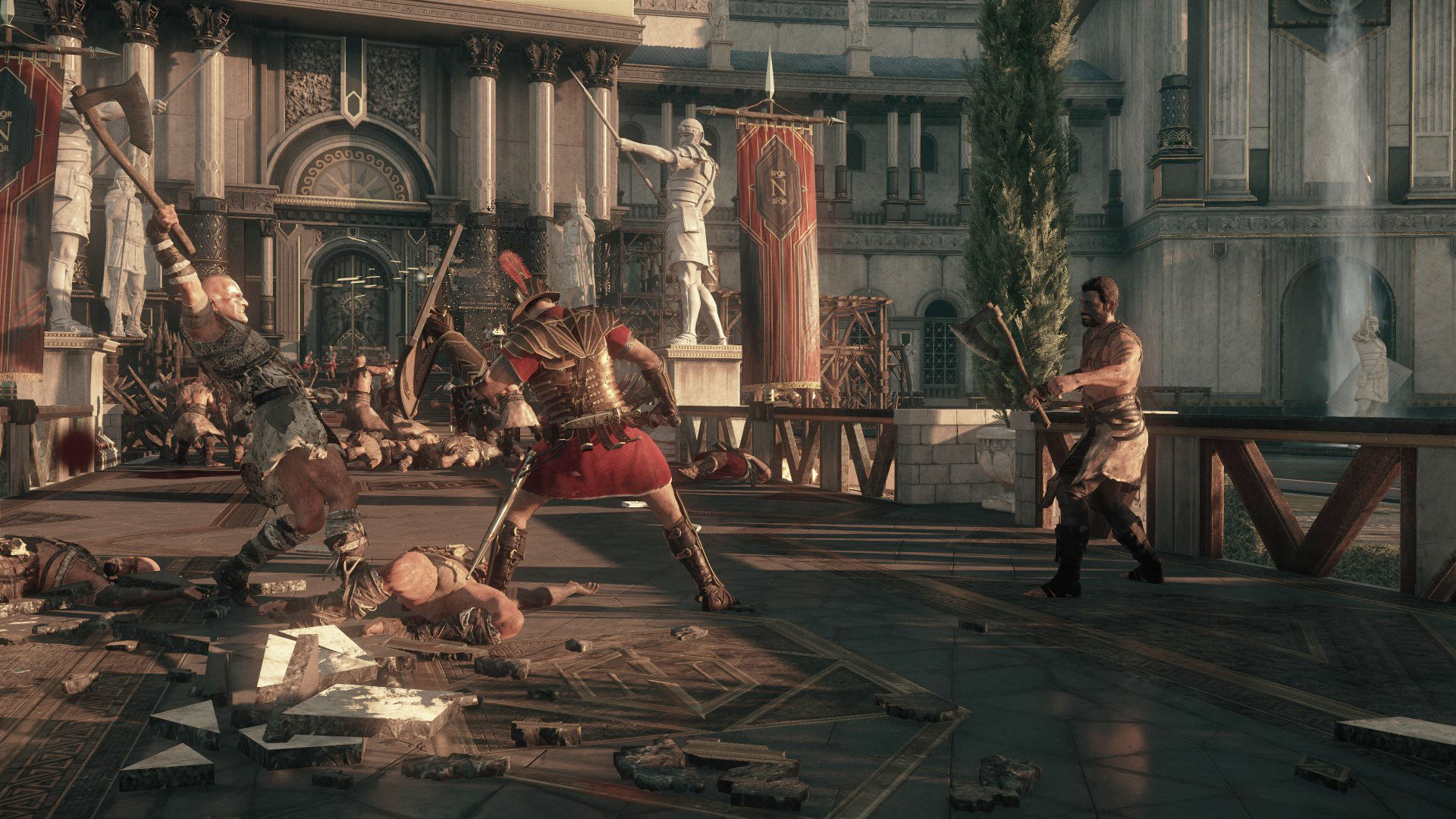 Một cảnh chiến đấu trong Ryse: Son of Rome