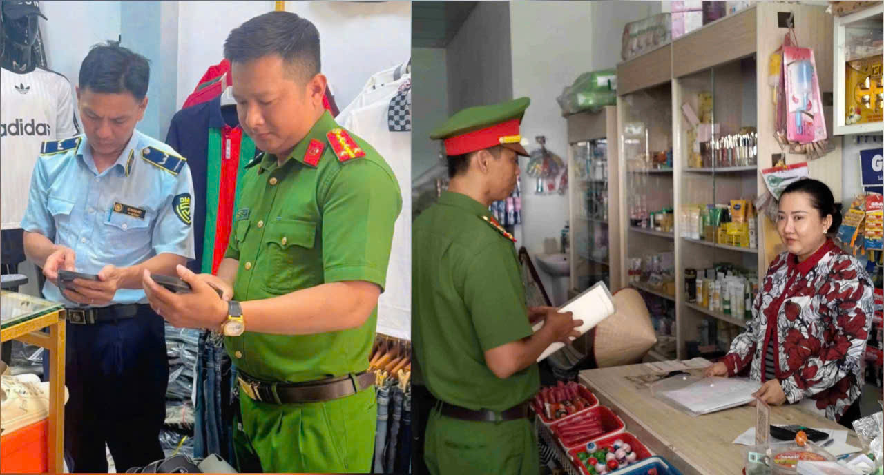 Lực lượng Công an cở sở tăng cường kiểm tra, tuyên truyền pháp luật về quyền sở hữu trí tuệ.