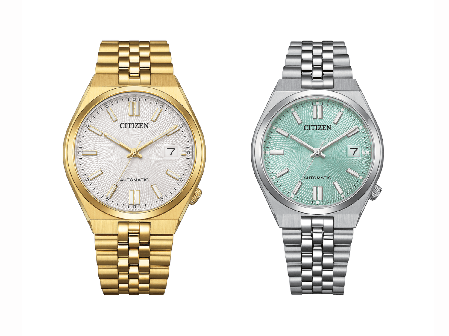 Hai mẫu Citizen Tsuyosa mới: NK0022-50A (trái) và NK0030-51X (phải)
