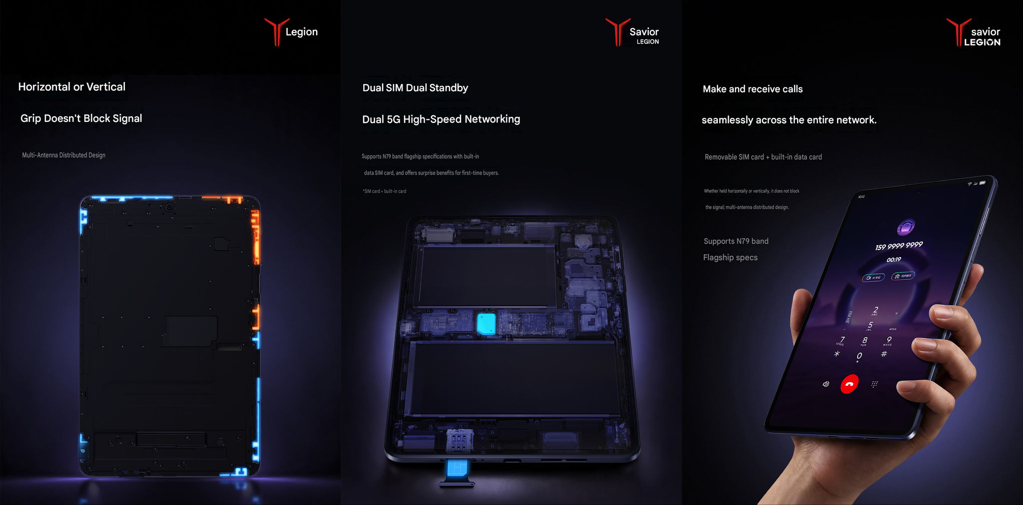 Các tính năng kết nối di động của máy tính bảng chơi game Lenovo Legion