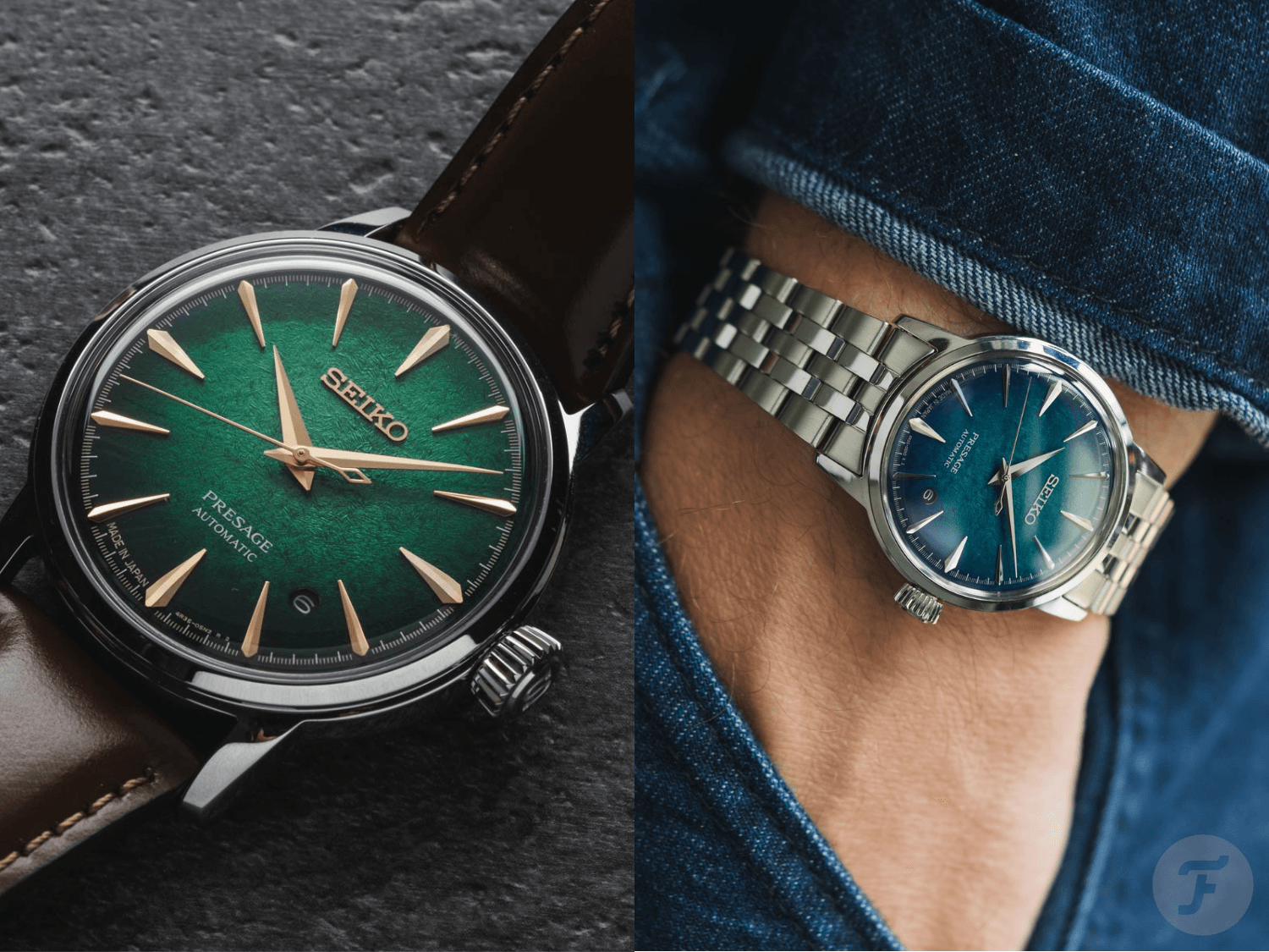 Hai mẫu đồng hồ Seiko Presage Cocktail Time HCB002J và HCB001J