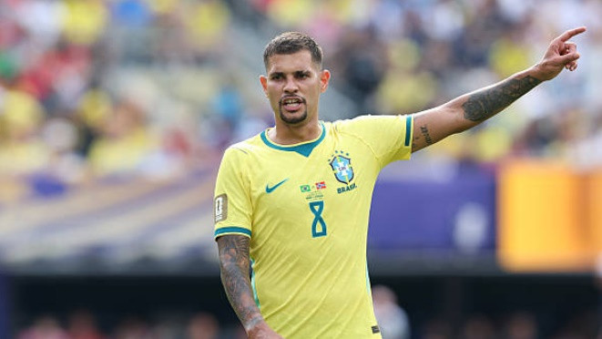 Tiền vệ Bruno Guimaraes trong màu áo Newcastle United