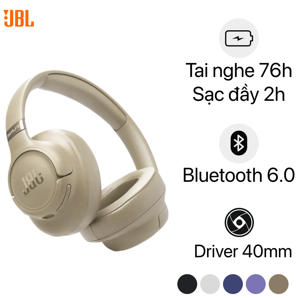 Tai nghe Bluetooth chụp tai JBL Tune 780NC
