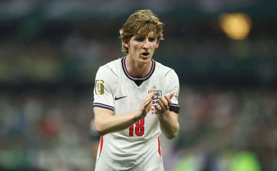 Anthony Gordon trong màu áo đội tuyển Anh tại World Cup 2026