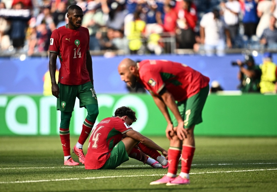 Kylian Mbappe dứt điểm mở tỷ số cho tuyển Pháp trước Morocco