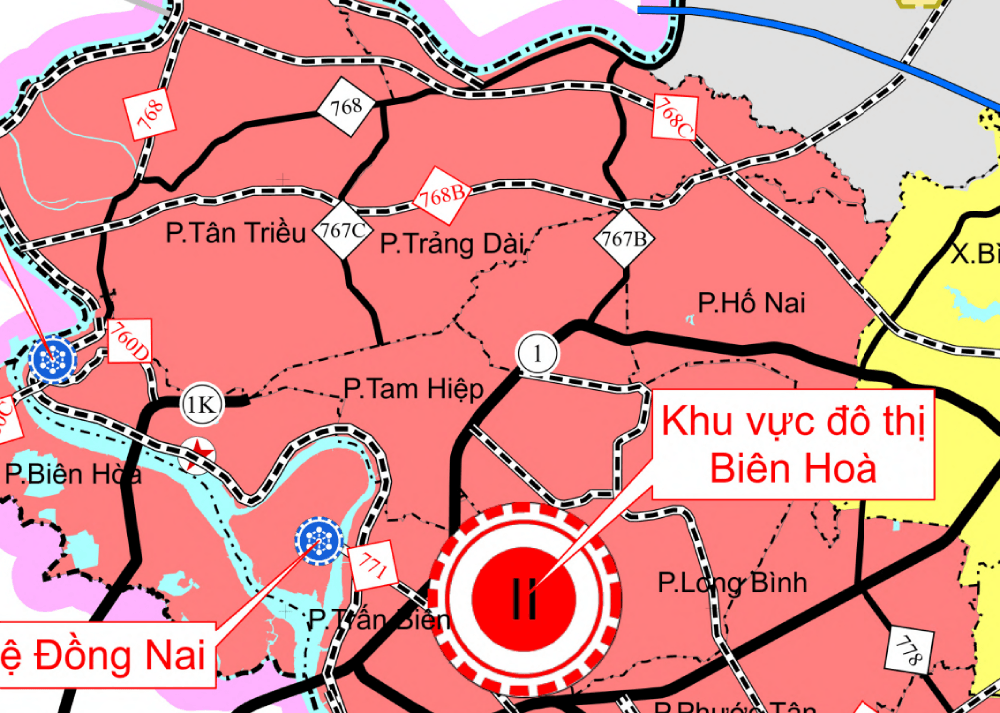 Quy hoạch điều chỉnh tại Phường Trảng Dài nhằm phục vụ các dự án hạ tầng giao thông trọng điểm.