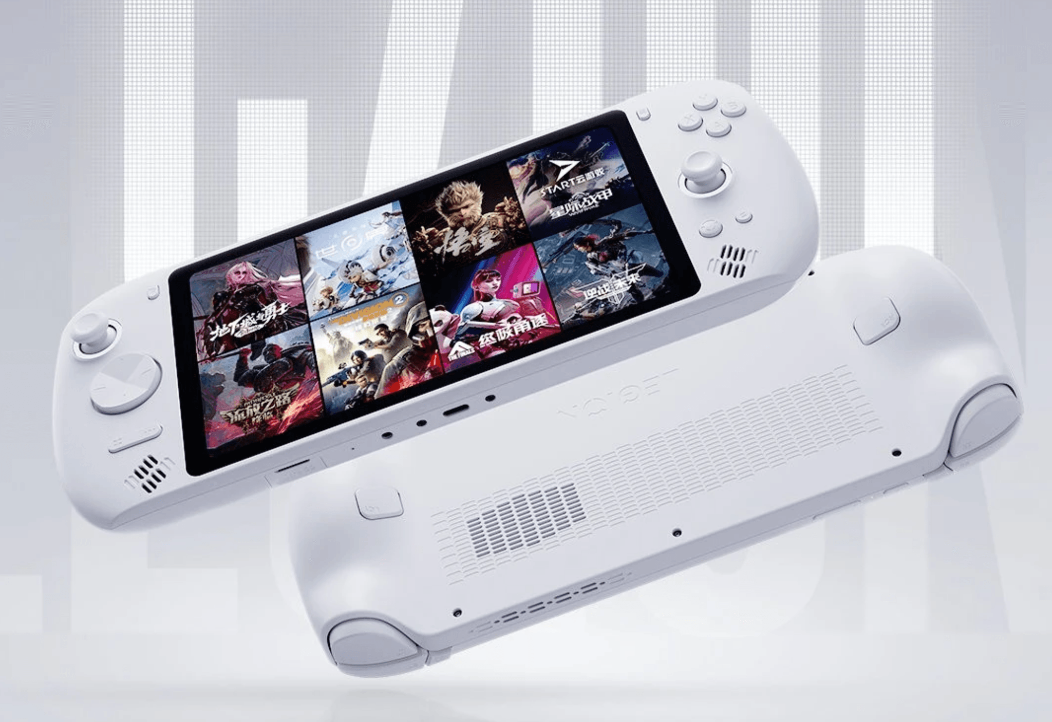 Máy chơi game cầm tay Lenovo Legion C700 phiên bản màu trắng với thiết kế hiện đại