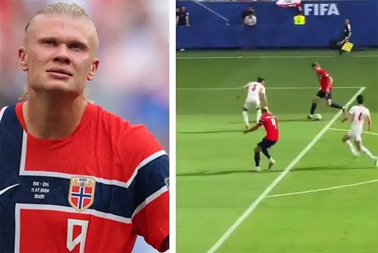 Alexander Sorloth giải thích về tình huống không chuyền bóng cho Erling Haaland trong trận gặp Anh