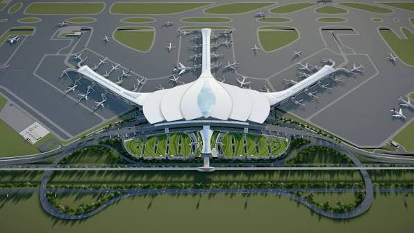 Phối cảnh tổng thể sân bay Long Thành sau khi hoàn thiện toàn bộ các giai đoạn.