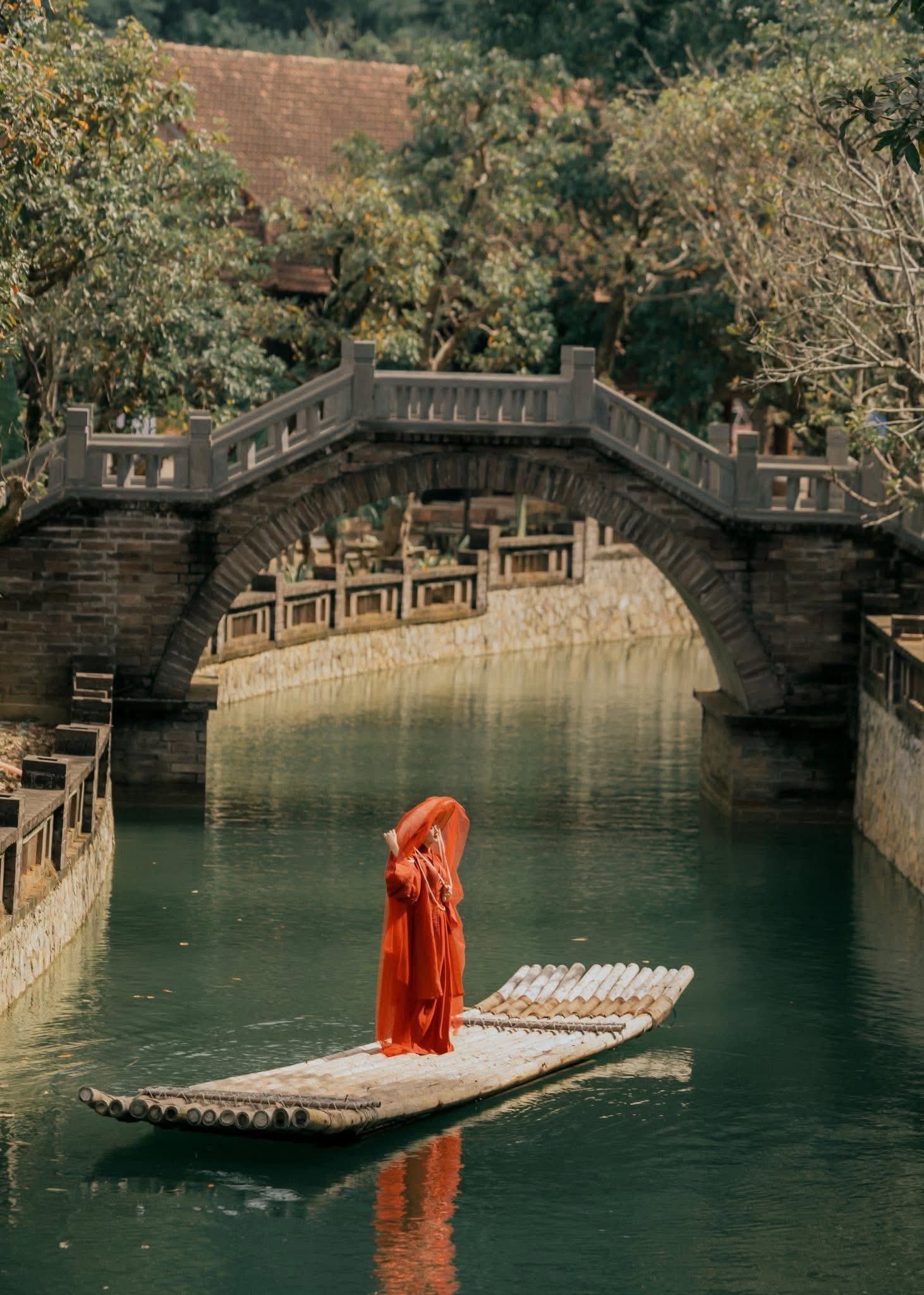 Nơi đây được phục dựng mang phong cách hoài cổ