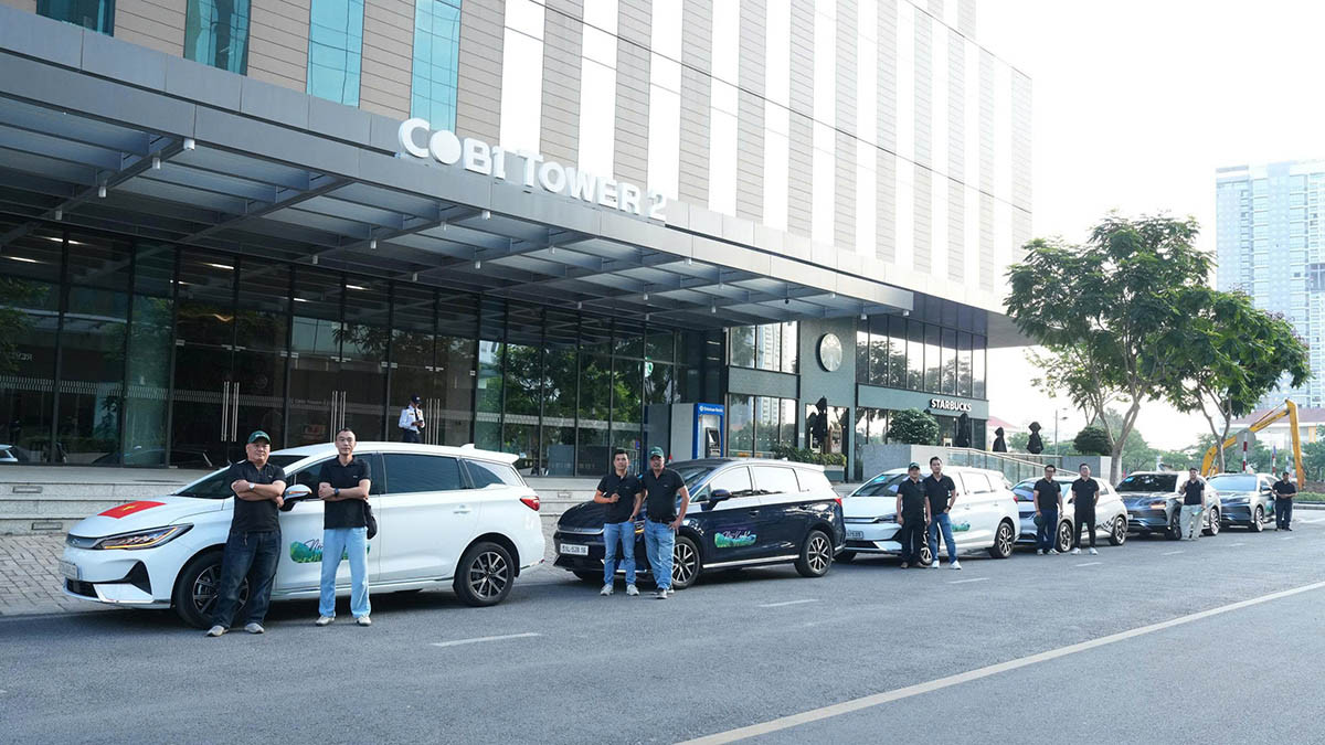 BYD M6 và Dolphin trong Hành trình Non Xanh tại khu vực phía Nam.