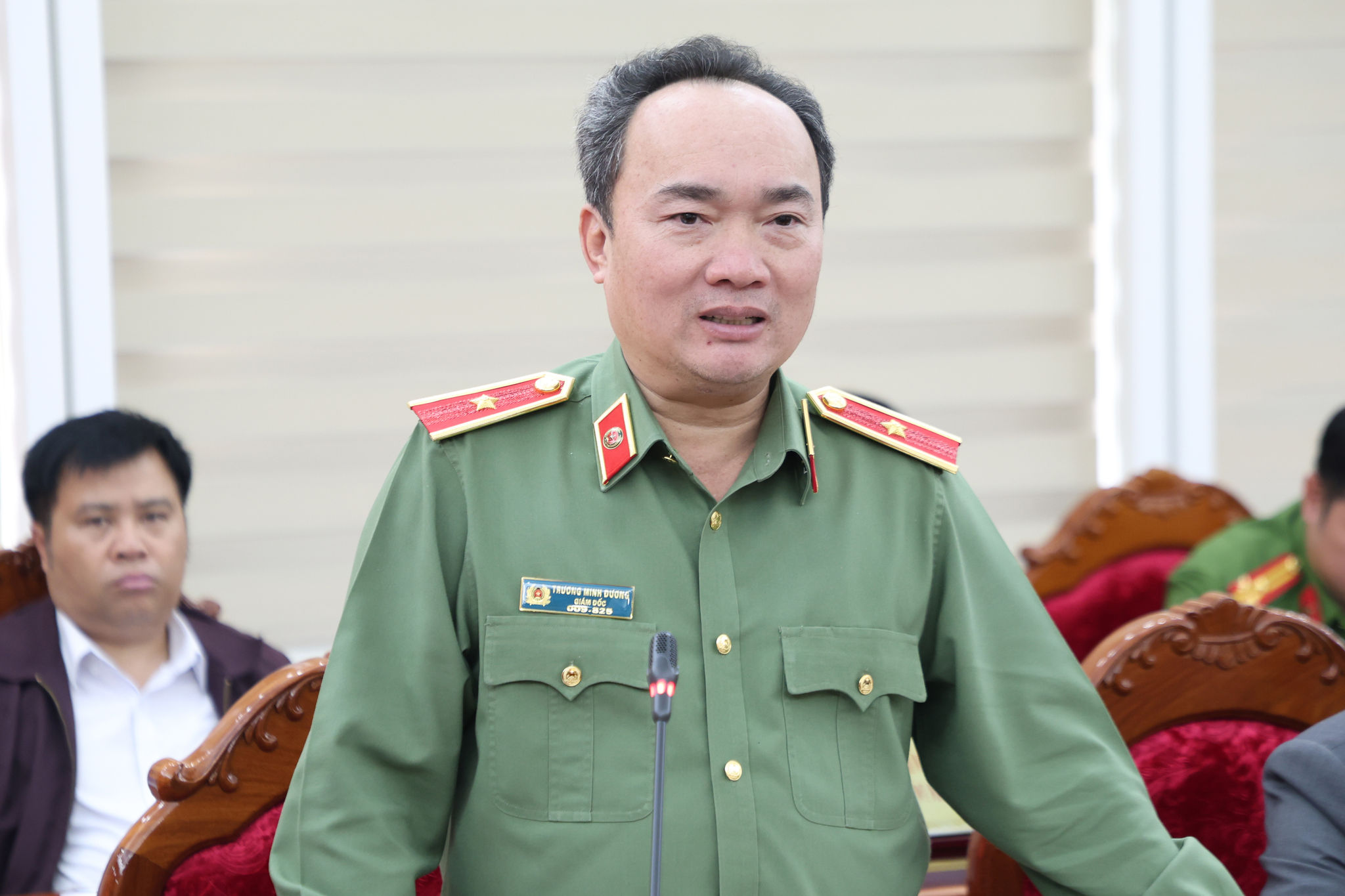 Thiếu tướng Trương Minh Đương, Ủy viên Ban Thường vụ Tỉnh ủy, Giám đốc Công an tỉnh Lâm Đồng thông tin một số vụ việc đang điều tra theo thẩm quyền