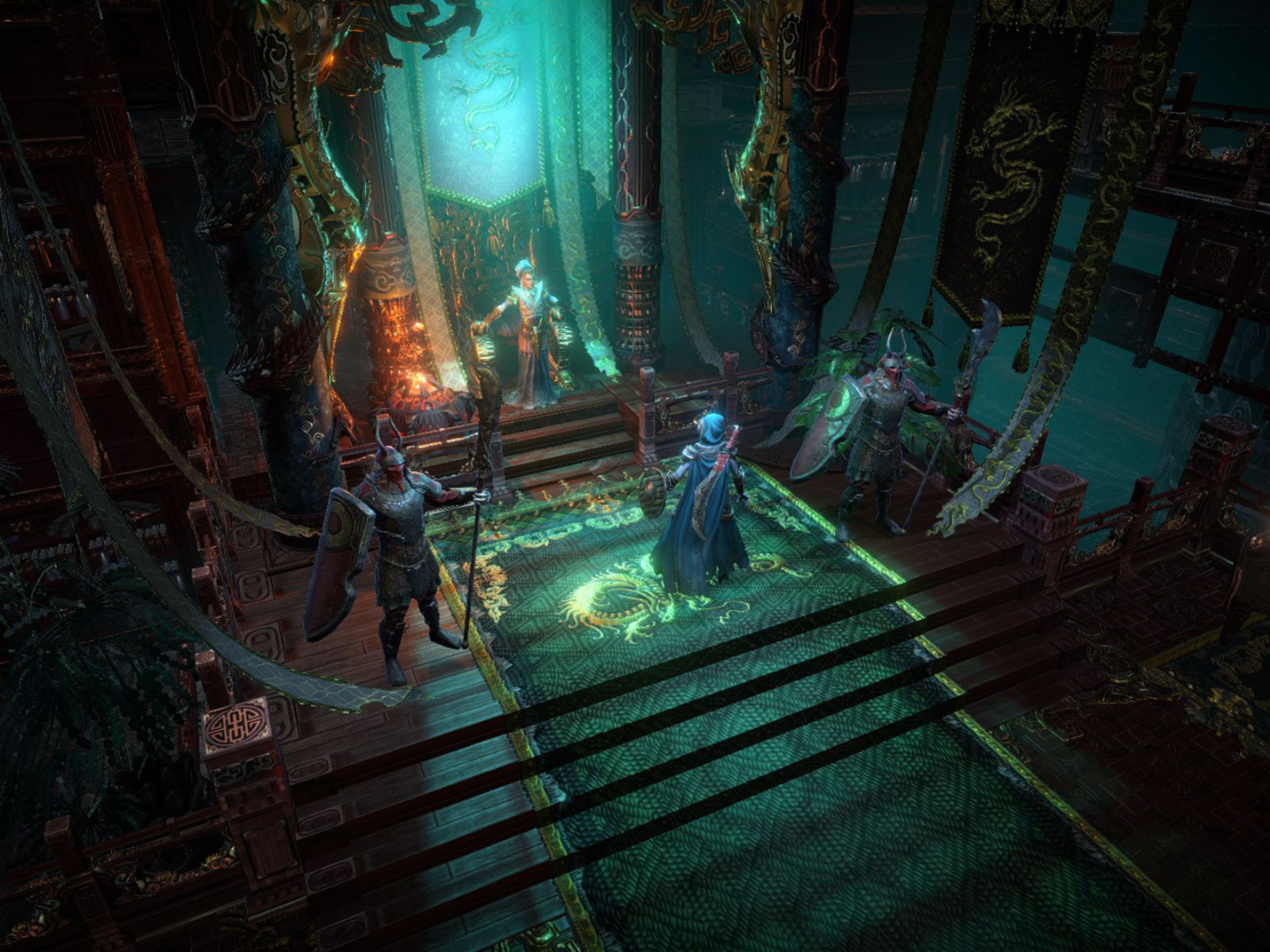 Một số nhân vật trong trò chơi Shadows: Awakening với phong cách thiết kế giả tưởng đen tối.