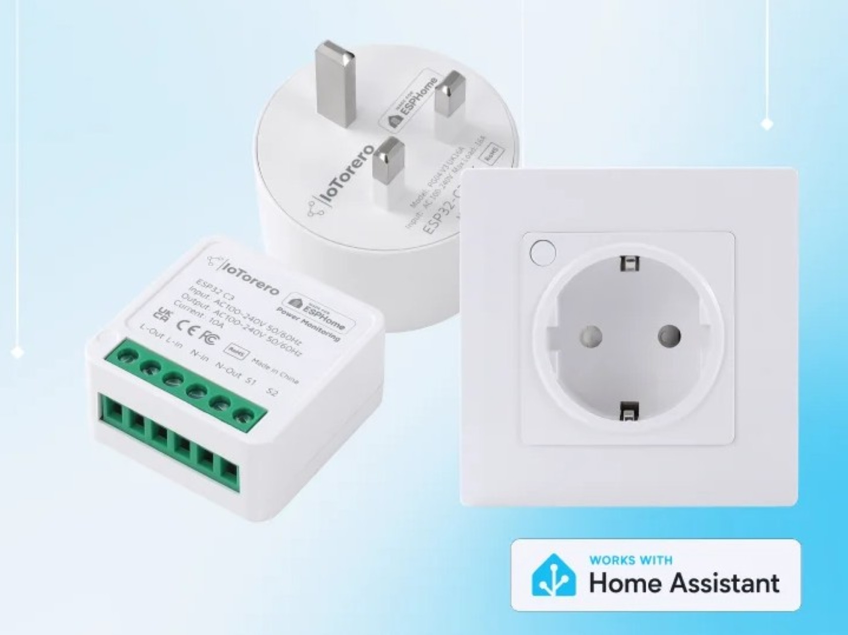 Các thiết bị IoTorero đạt chứng nhận Works with Home Assistant