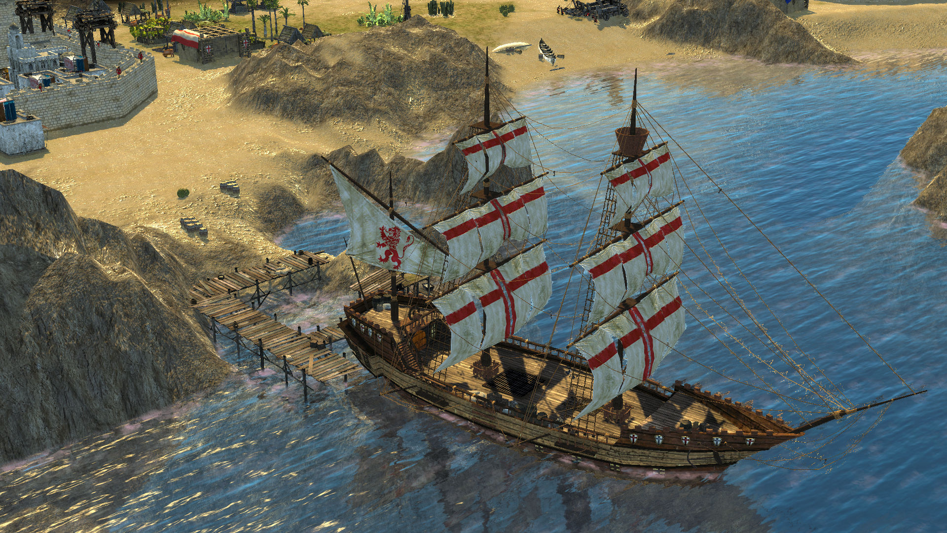 Hình ảnh một con tàu trong Stronghold Crusader 2