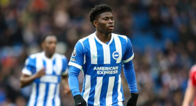 Tiền vệ Carlos Baleba trong màu áo Brighton