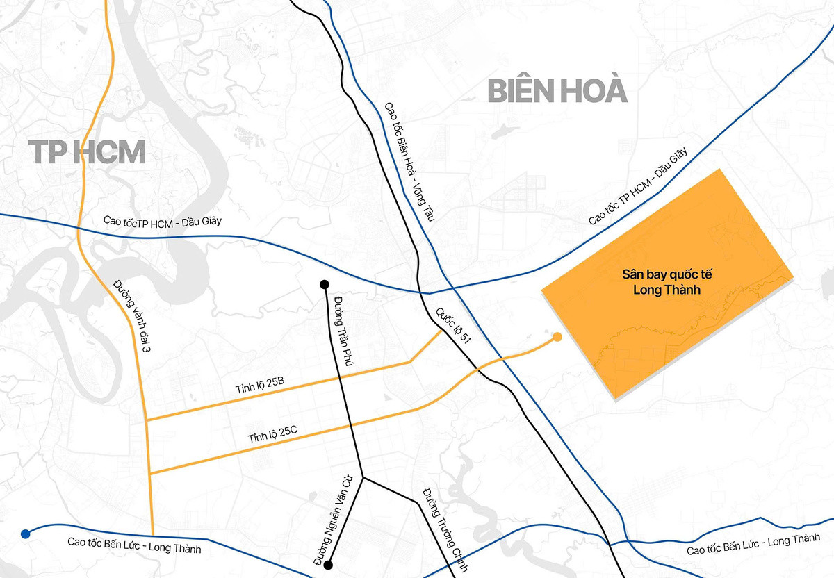 Phối cảnh tổng thể dự án sân bay Long Thành giai đoạn 1