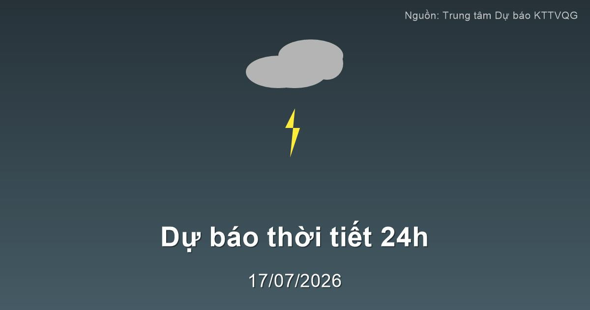 Dự báo thời tiết đêm nay và ngày mai (18/07/2026): Bắc Bộ mưa lớn, Trung Bộ nắng nóng