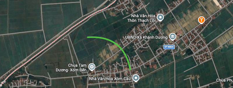Hình ảnh thực địa khu vực sẽ mở đường trục động lực tại xã Yên Mô.