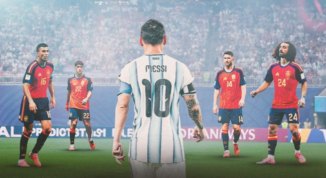 Messi sẽ đối đầu dàn sao đẳng cấp của Tây Ban Nha. Ảnh: Opta.