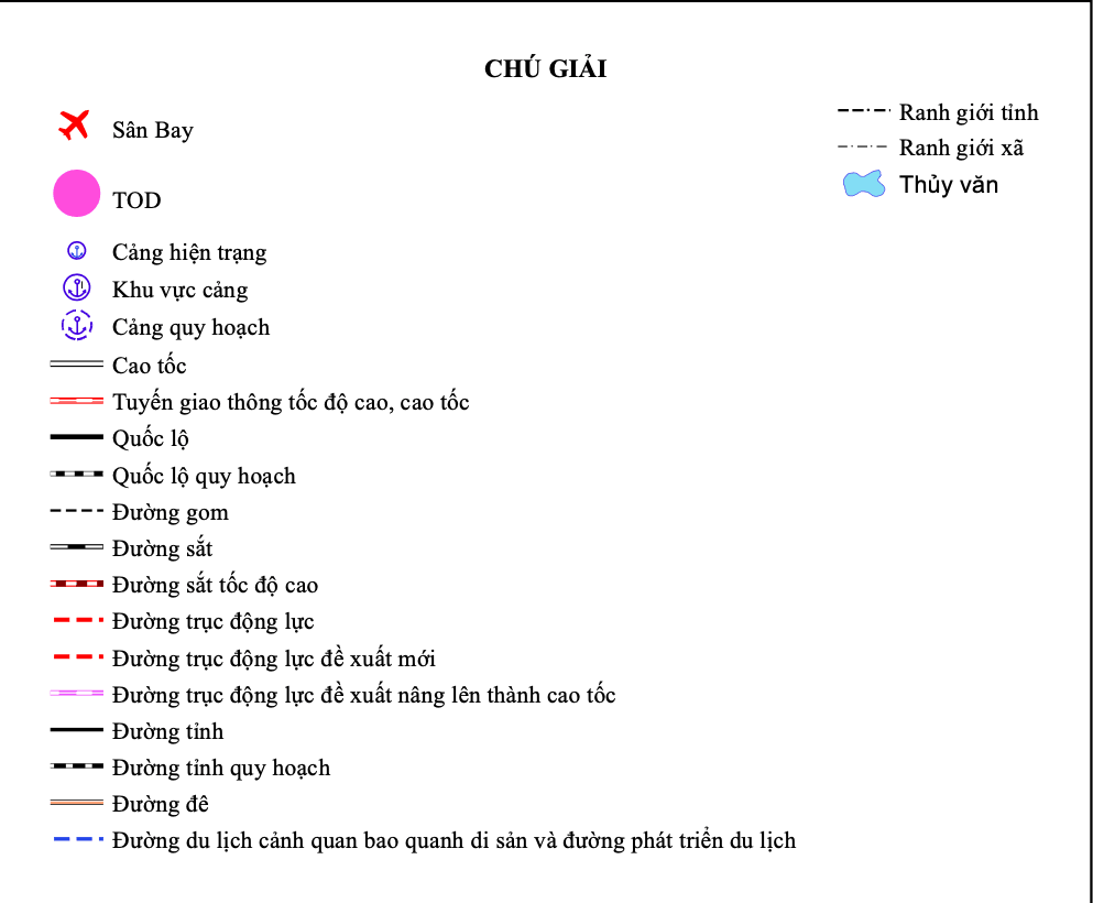 Ký hiệu quy hoạch giao thông trên bản đồ Link vào Ninh Bình