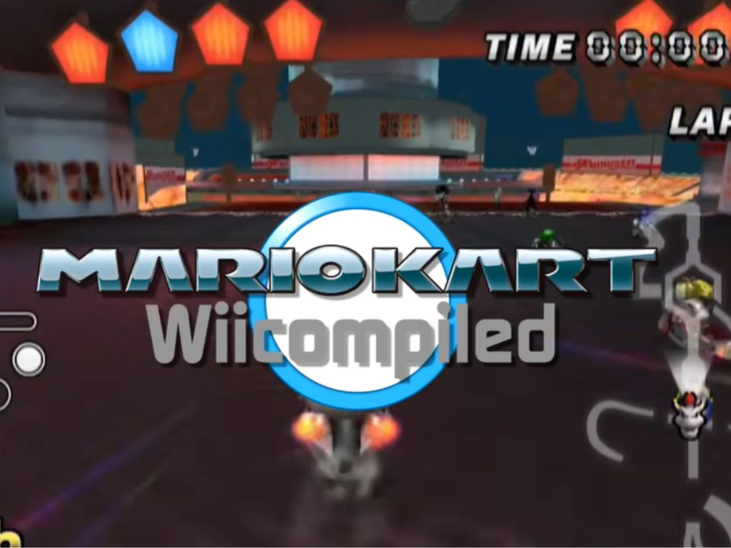 Ảnh chụp màn hình từ dự án Mario Kart Wiicompiled chạy trên PC