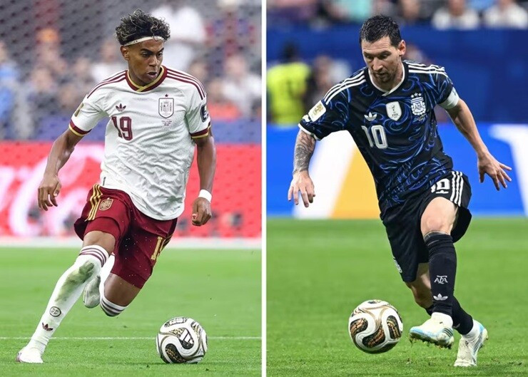 Sự đối đầu giữa hai ngôi sao Lamine Yamal và Lionel Messi
