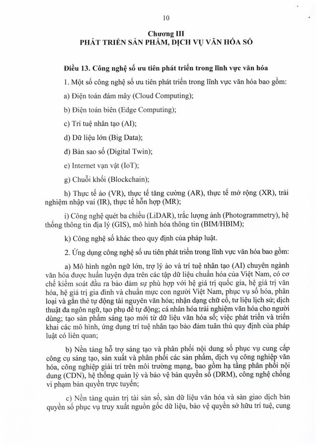 TOÀN VĂN: Nghị định số 277/2026/NĐ-CP về hạ tầng văn hóa số- Ảnh 10.