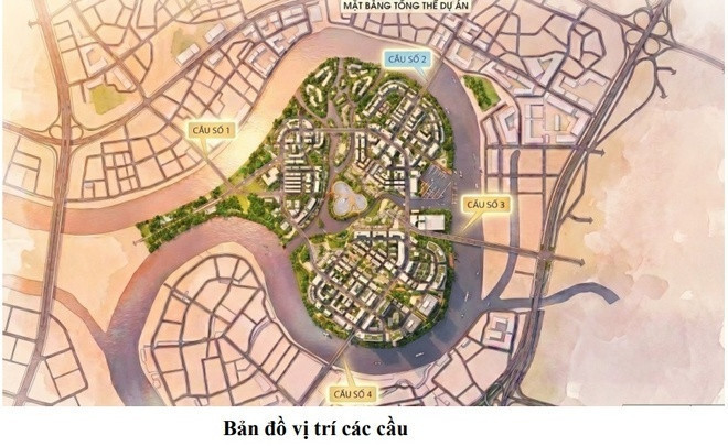 Sơ đồ kết nối giao thông với 4 cầu vượt sông Sài Gòn tại dự án Bình Quới - Thanh Đa