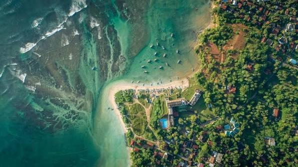 Toàn cảnh đô thị Colombo tại Sri Lanka nhìn từ trên cao