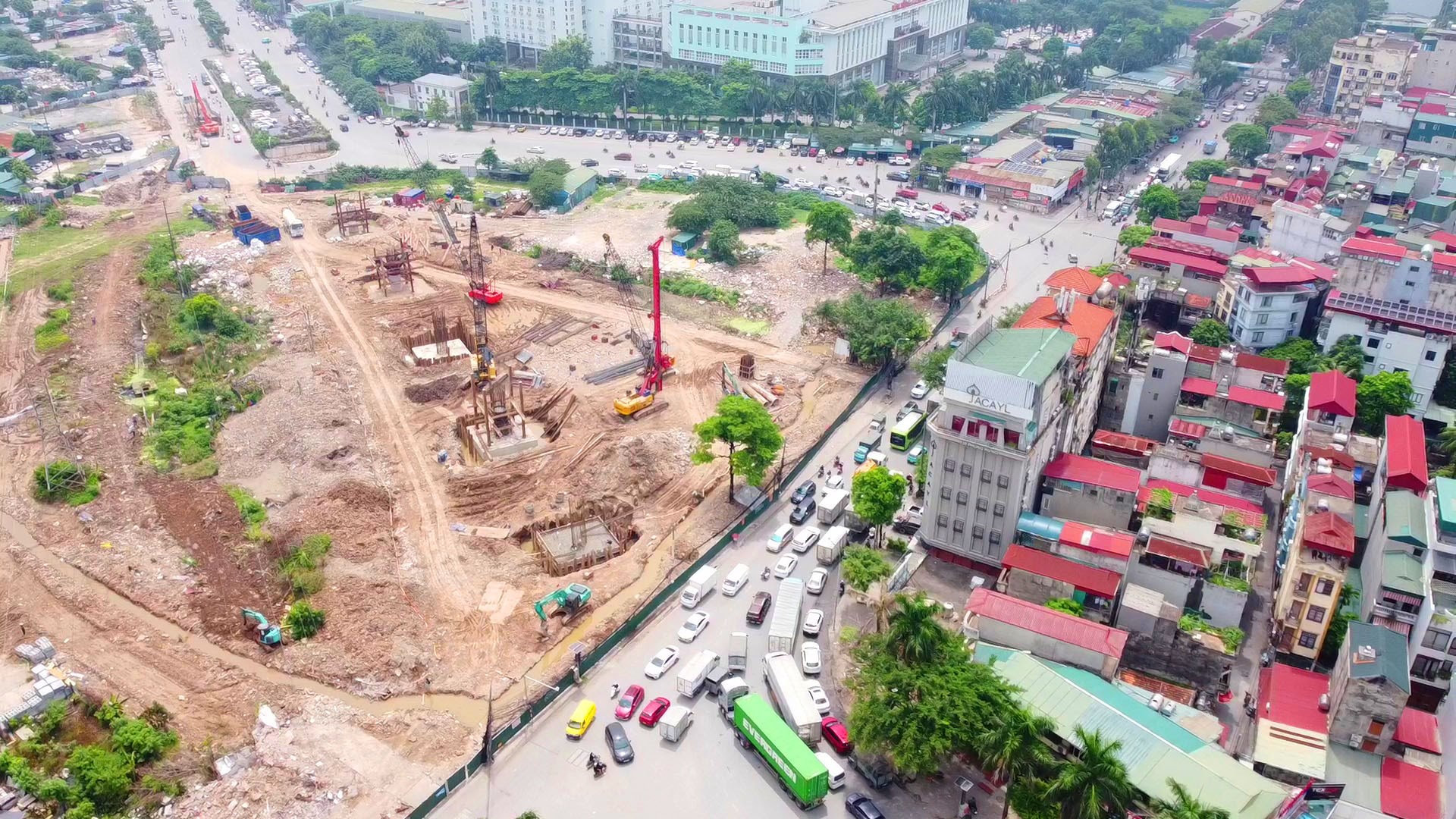 Di dời hệ thống điện 110kV và thi công cầu vượt