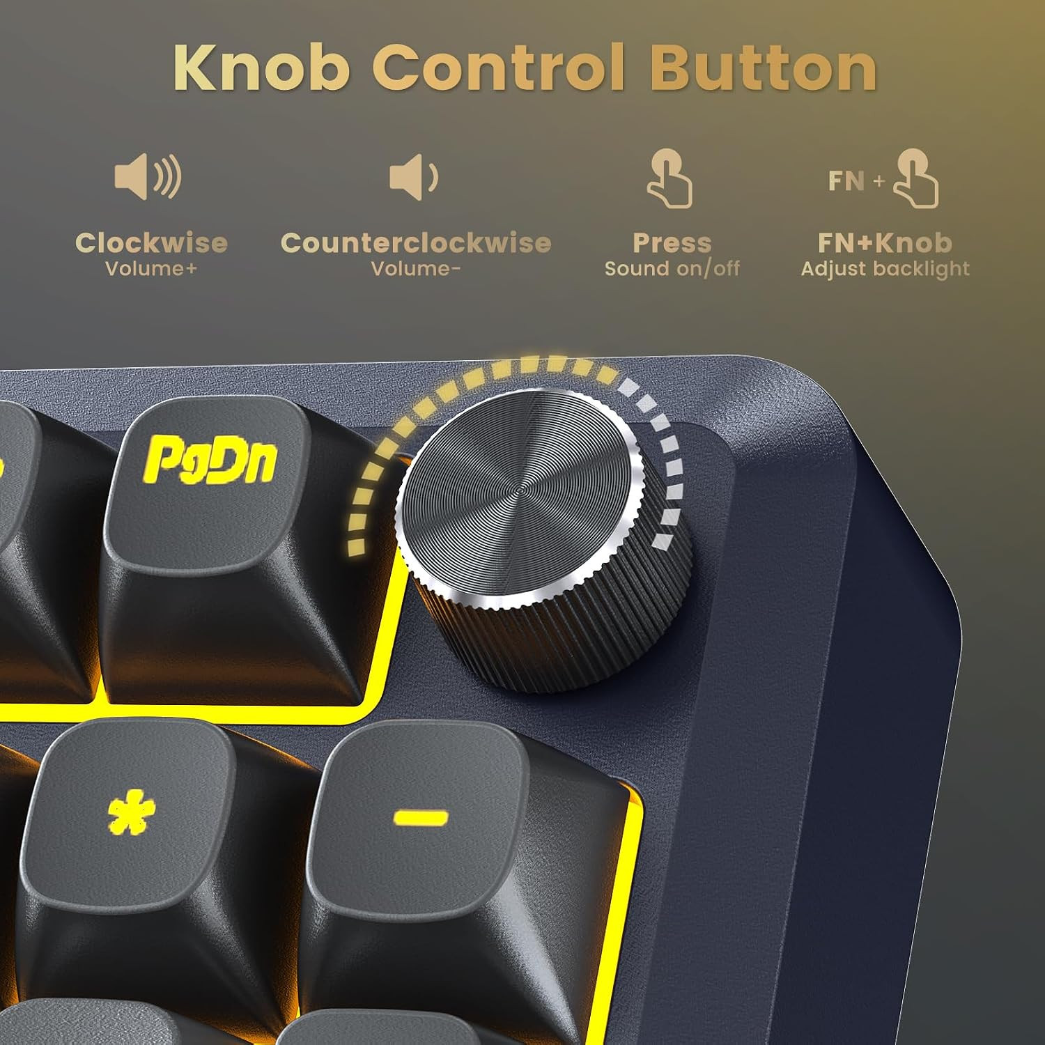 Phím xoay đa năng trên Redragon K688 Pro
