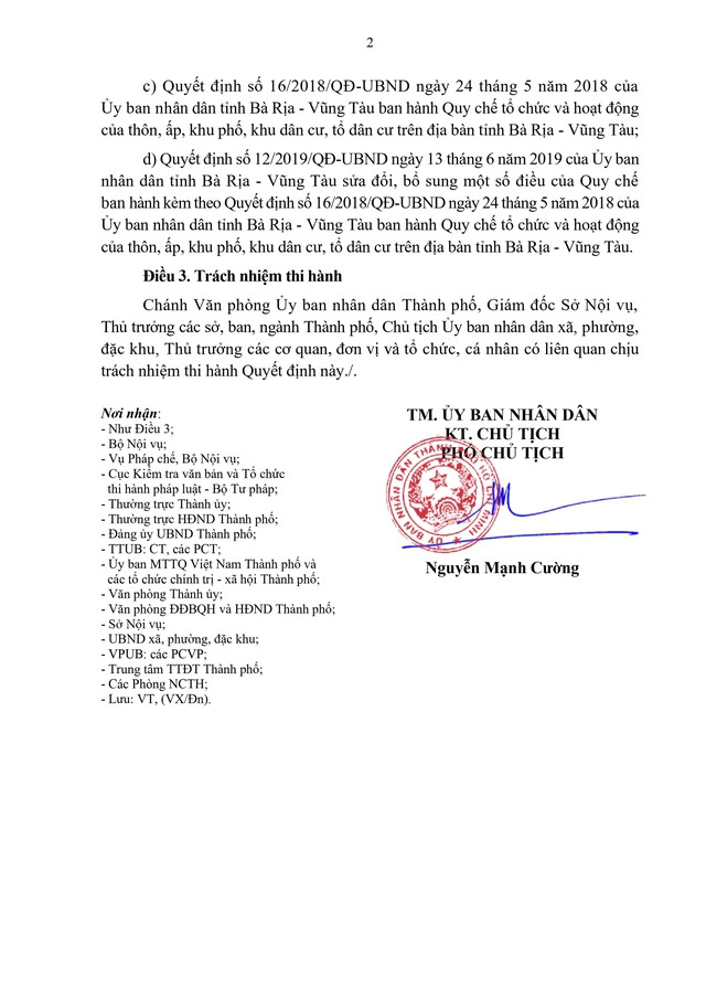 Quy chế tổ chức, hoạt động của khu phố, ấp, thôn, khu dân cư tại TP Hồ Chí Minh - Ảnh 2.