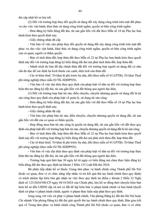 Quyết định 105/2026/QĐ-UBND sửa đổi quy định về đất đai trên địa bàn TP Hà Nội- Ảnh 47.