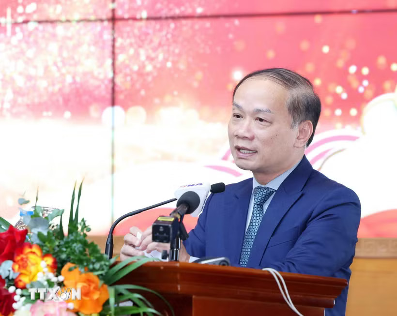 Đồng chí Phạm Tất Thắng, Uỷ viên Trung ương Đảng, Phó Trưởng Ban Tuyên giáo và Dân vận Trung ương. (Ảnh: Phương Hoa/TTXVN)