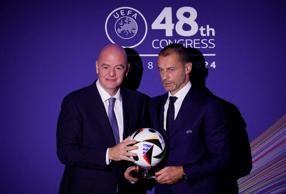 Chủ tịch UEFA Aleksander Ceferin phản đối kịch liệt trước nhiều kế hoạch của Infantino.